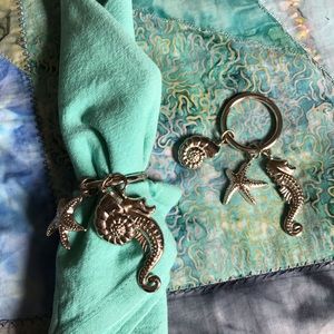 Pottery Barn Seashore Napkin Rings (8)